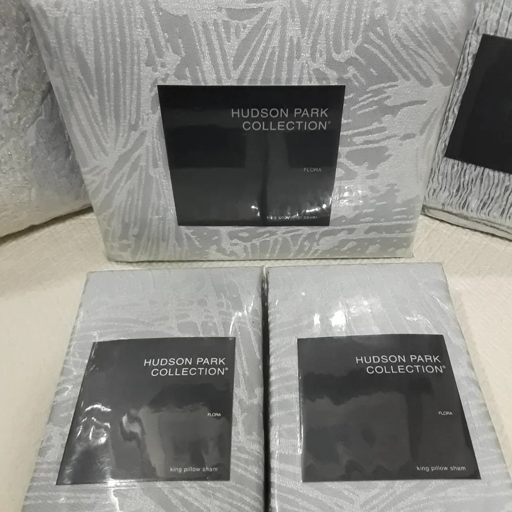 Hudson Park Flora King Bedding Collection - Duvet|Shams|Pillow - 6 piece set